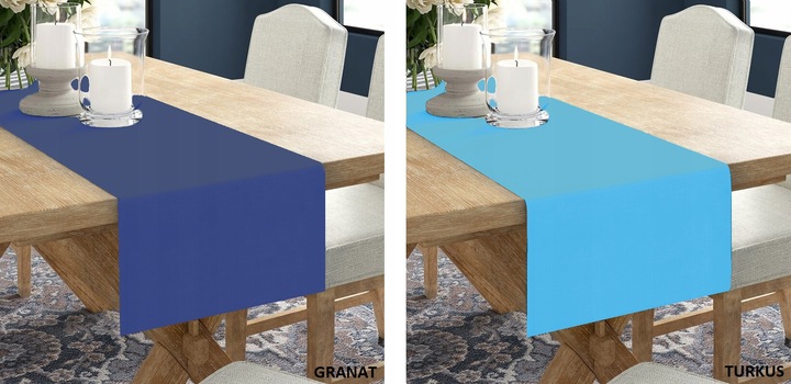 BIEŻNIK OBRUS GŁADKI MATOWY 40x220 KOLORY