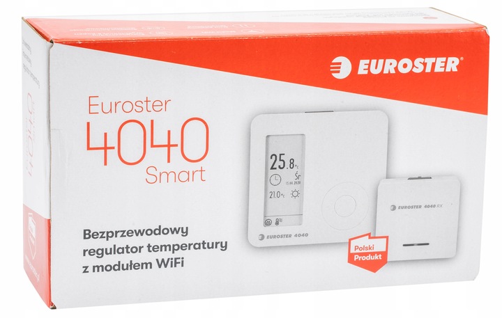 STEROWNIK REGULATOR TERMOSTAT POKOJOWY BEZPRZEWODOWY E4040 SMART- WI-FI NET