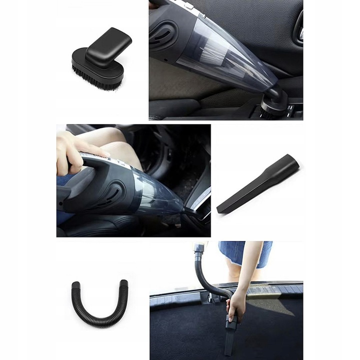 Odkurzacz Samochodowy Bezprzewodowy Ręczny Akumulatorowy Mocny