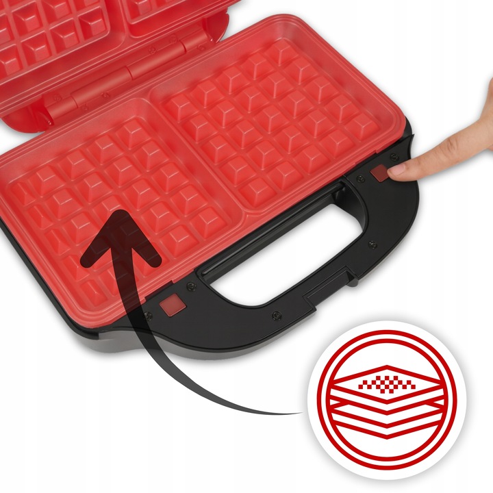 OPIEKACZ GRILL GOFROWNICA 3W1 DO KANAPEK TOSTÓW TOSTER ELEKTRYCZNY