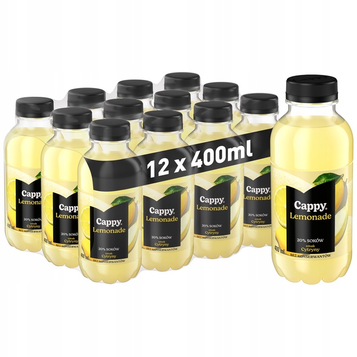 Cappy Lemoniada o smaku Cytrynowym 12x400ml