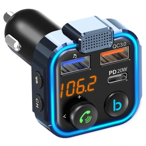 TRANSMITER SAMOCHODOWY BLUETOOTH FM MP3 SZYBKA ŁADOWARKA 3 x USB QC 3.0