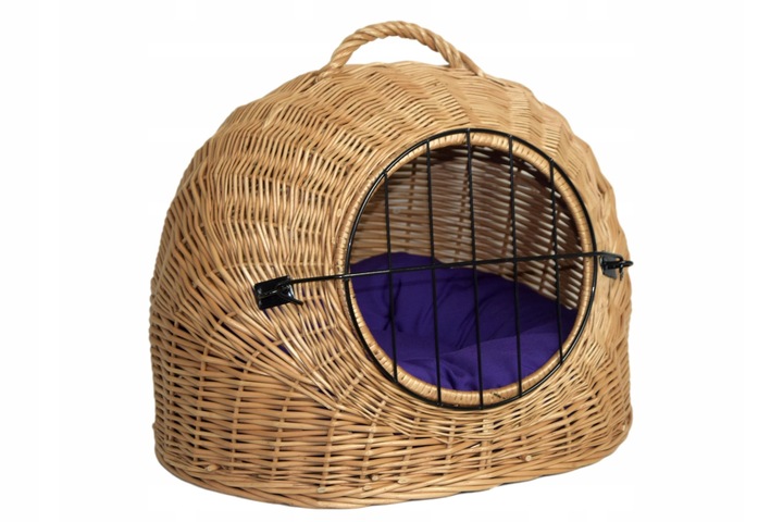 Transporter wiklinowy BUDA dla kota + poduszka