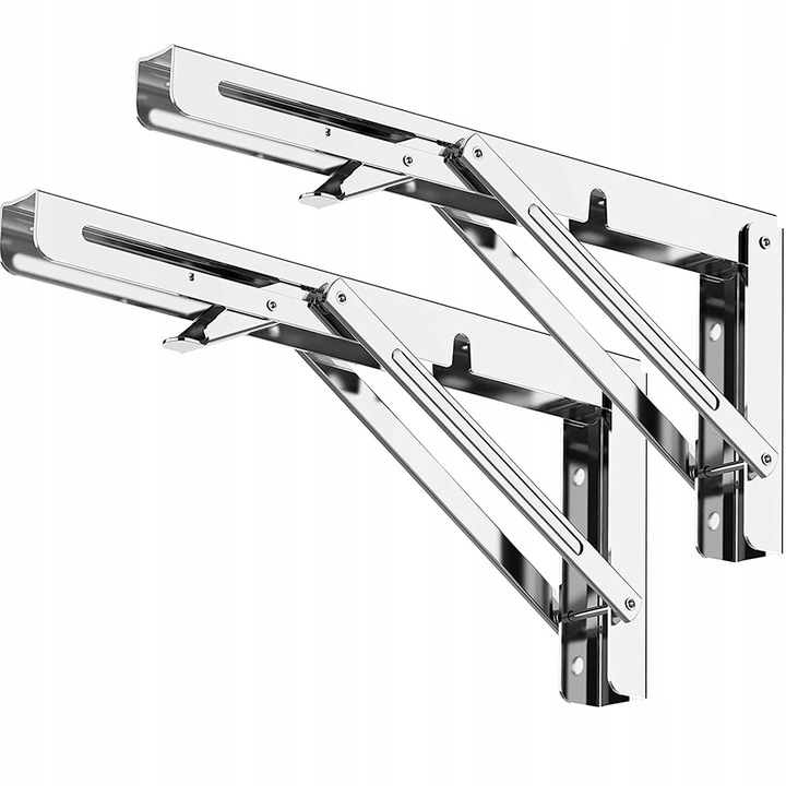 TRÓJKĄTNE ZAWIAS KĄTOWNIK SKŁADANY WSPORNIK POD STÓŁ BLAT DLA DOMU