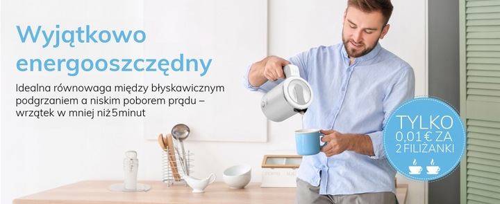 Czajnik elektryczny turystyczny mały 0,5L LEBENLANG stal nierdzewna