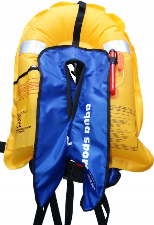 KAMIZELKA PNEUMATYCZNA 150N BLACK ratunkowa automat