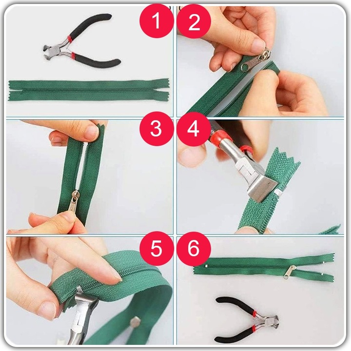 ZESTAW NAPRAWCZY SUWAKÓW DO NAPRAWY ZAMKÓW BŁYSKAWICZNYCH METALOWE 211 el.