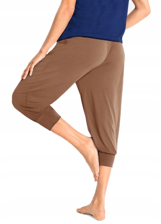 SPODNIE rybaczki ALLADYNKI duże A80 cappucino 4XL