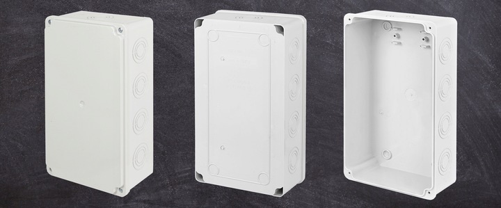 PUSZKA HERMETYCZNA NATYNKOWA SKRZYNKA OBUDOWA ABS IP65 260X150X80