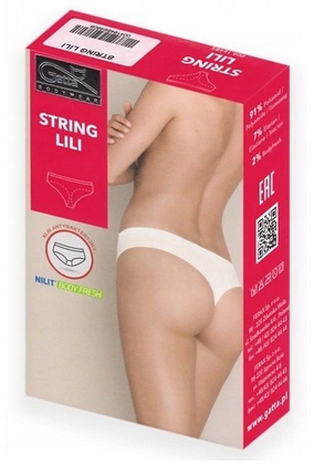 4 X GATTA BEZSZWOWE LILI DAMSKIE STRINGI NATURAL M