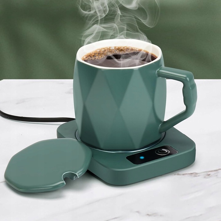 ZESTAW NA PREZENT NA MIKOŁAJKI ŚWIĘTA DLA NIEJ PODGRZEWACZ KUBEK ŁYŻKA