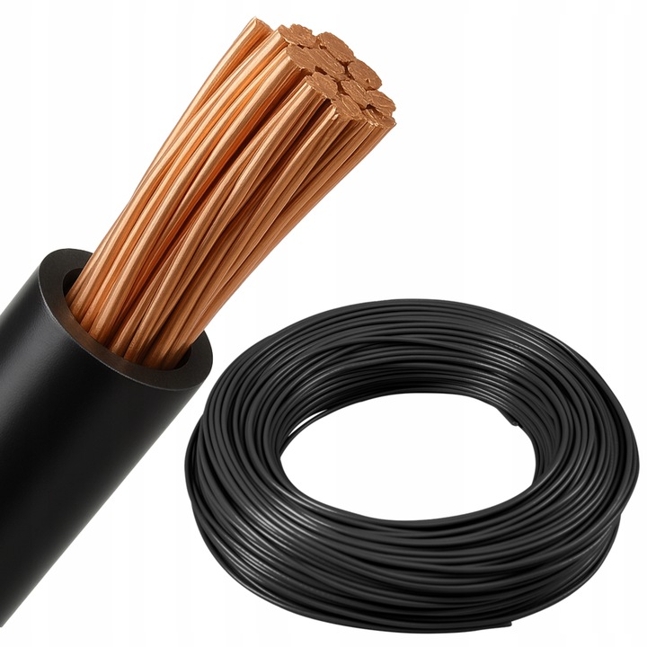 PRZEWÓD LINKA KABEL H07V-K LGY 1x35 35mm2 CZARNY 750V MIEDŹ 1m