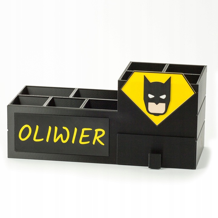 KAJAWIS Organizer na biurko XL przybornik kredki piórnik IMIĘ SZUFLADKA EKO