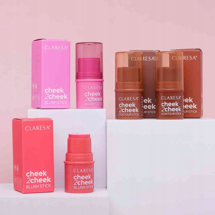 Claresa Cheek 2 Cheek Bronzer w Sztyfcie 01 Neutral Sand