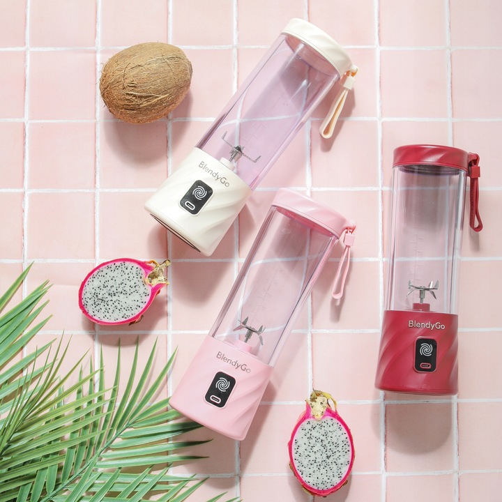 ZESTAW Nakrętka do picia + Blender BlendyGo 3 Oryginalny BEZPRZEWODOWY