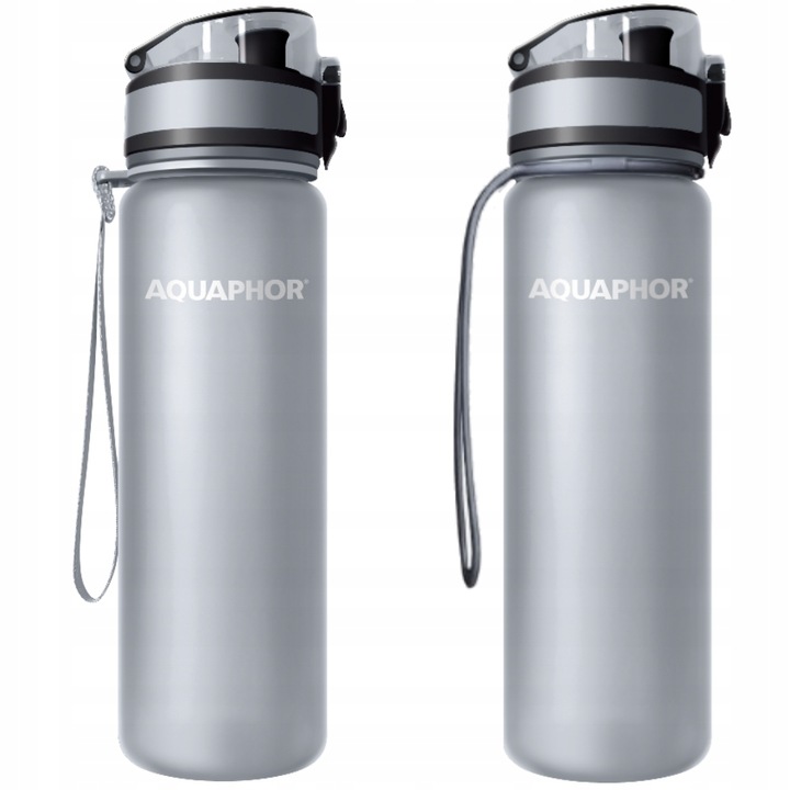 Bidon Butelka filtrująca filtr AQUAPHOR szara 0,5L