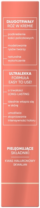 AA WINGS OF COLOR Róż w kremie 03 Fancy Peachy