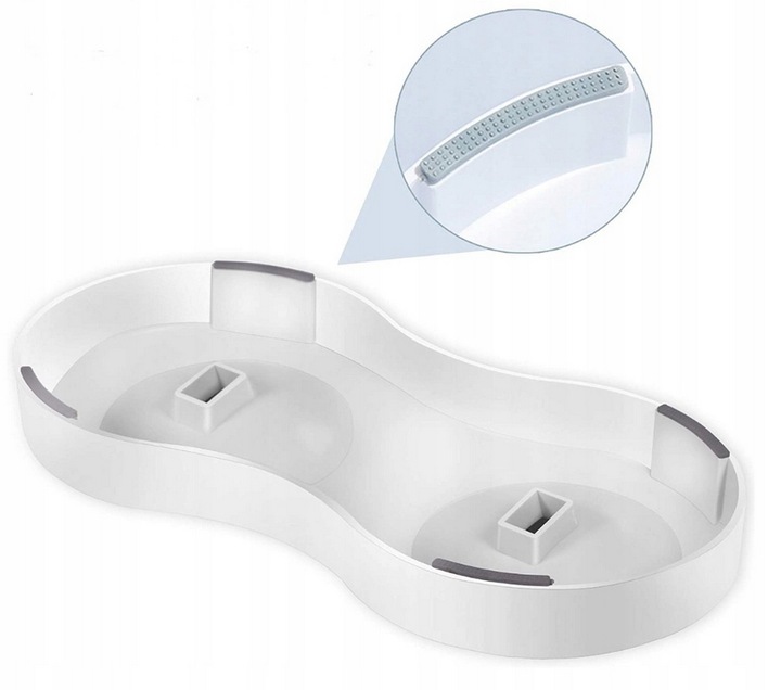 Podwójna Miska dla Kota Miska dla małego Psa Regulowana Antypoślizgowa