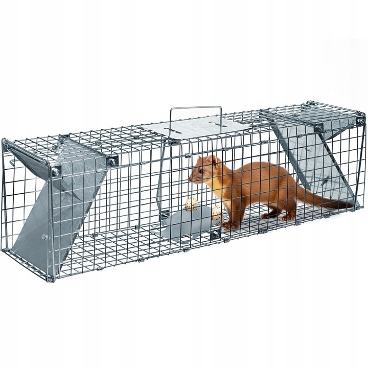 GIGANT ŻYWOŁAPKA NA KUNY SZCZURY WYDRY ŁASICE LIS PUŁAPKA ŁAPKA