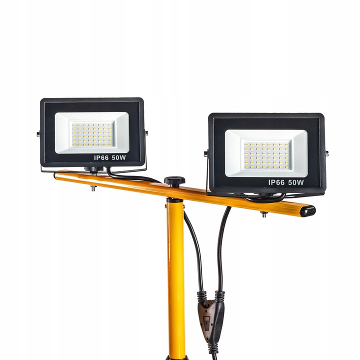 Stojak statyw 100W naświetlacz Lampa robocza HALOGEN BUDOWLANY z