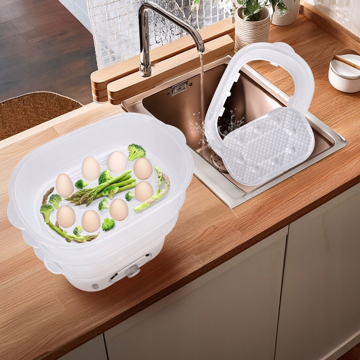 Parowar Aigostar 12 l biały 900 W