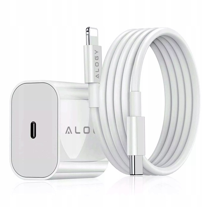 ŁADOWARKA SZYBKA USB C 20W +KABEL LIGHTNING DO IPHONE 12 13 14 PRO MAX PLUS