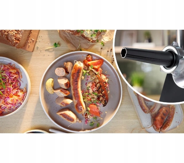 Maszynka do mięsa Bosch MultiPower Series 6 MFWS641B 2100W 3 sitka