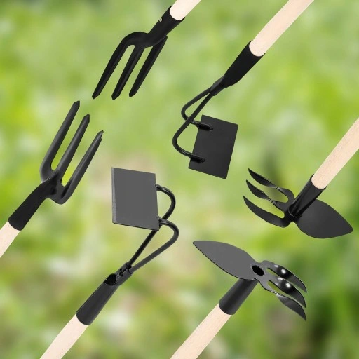 ZESTAW MINI NARZĘDZI OGRODNICZYCH 6SZT MOTYCZKA PAZURKI WIDEŁKI DO