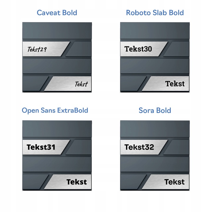 Duża Skrzynka Na Listy Z Numerem Domu Antracyt Skrzynka Na List Numer