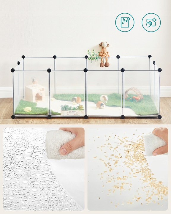 Modułowa Zagroda Kojec Wybieg dla Małych Zwierząt Gryzoni Chomika Świnki