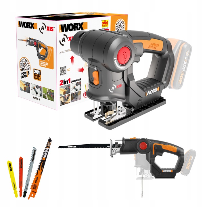 Piła wielofunkcyjna akumulatorowa WORX WX550.9 20V