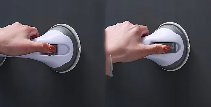 2X UCHWYT ŁAZIENKOWY DLA OSÓB STARSZYCH NA PRZYSSAWKI POD PRYSZNIC DO WC