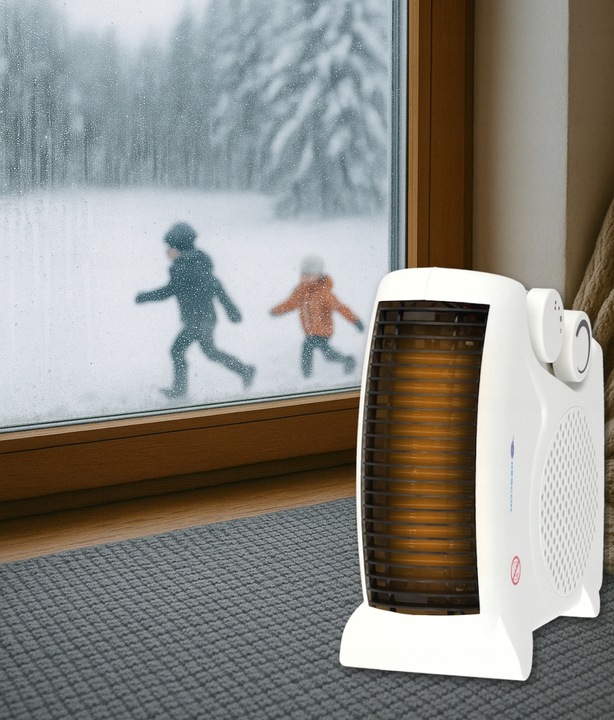 Termowentylator Grzejnik Farelka 2000W Termostat pionowy poziomy