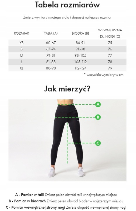 Legginsy wysoki stan czarne M Carpatree