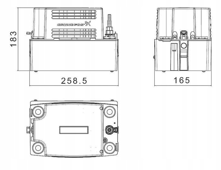 GRUNDFOS pompa do skroplin kondensatu CONLIFT 1 LS