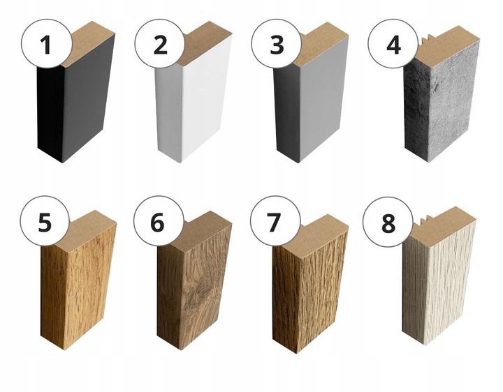 LAMELE ŚCIENNE DĄB WOTAN NA PŁYCIE 515x2750mm
