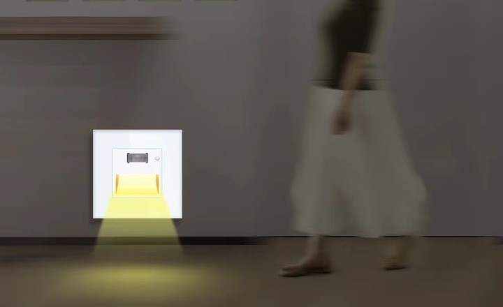 OPRAWA SCHODOWA OŚWIETLENIE SCHODOWE Z CZUJNIKIEM RUCHU LED FI60