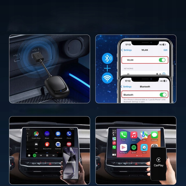 Bezprzewodowy adapter do Carplay Box 5.0 (2Air) do Carplay / Android