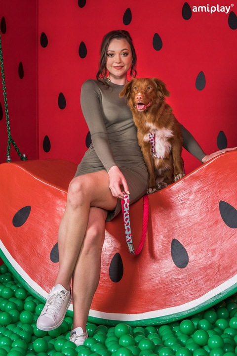 amiplay Szelki regulowane Guard BeHappy S Watermel