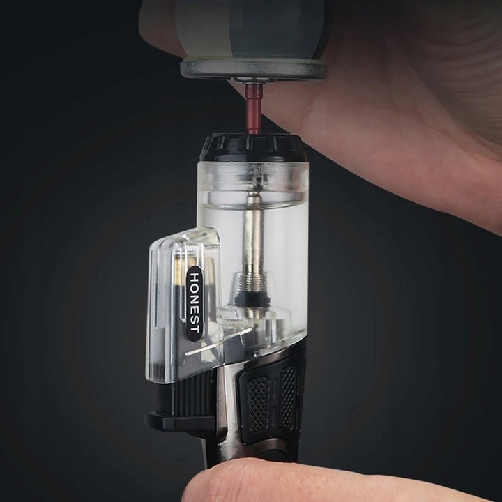 Zapalniczka żarowa palnik gazowy HONEST regulowana dysza i zawór do DynaVap
