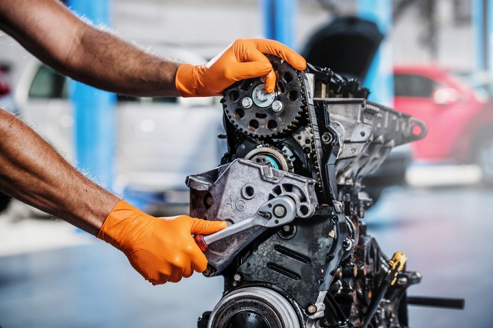 Rękawice nitrylowe Mercator gogrip orange L 50 szt