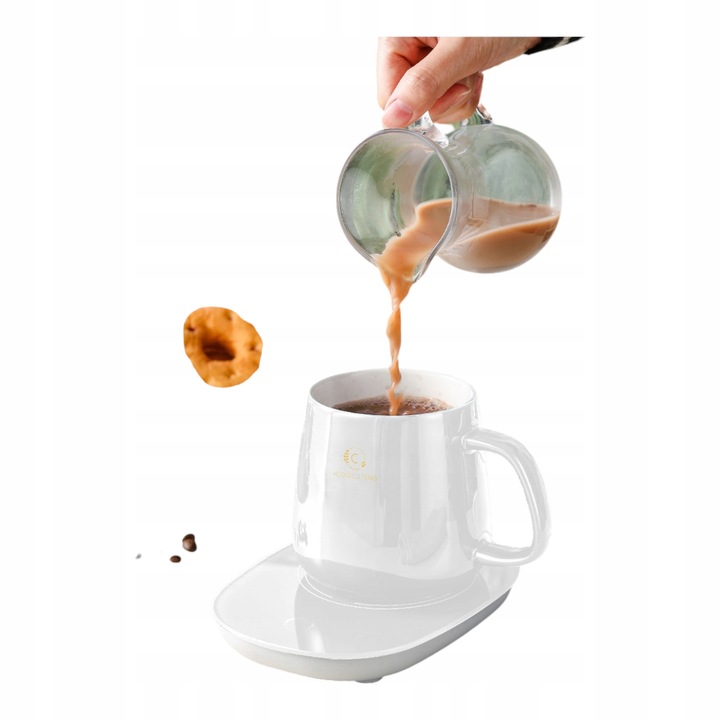 Kubek ceramiczny DO HERBATY Podgrzewacz USB Łyżka PREZENT Kubek Świąteczny