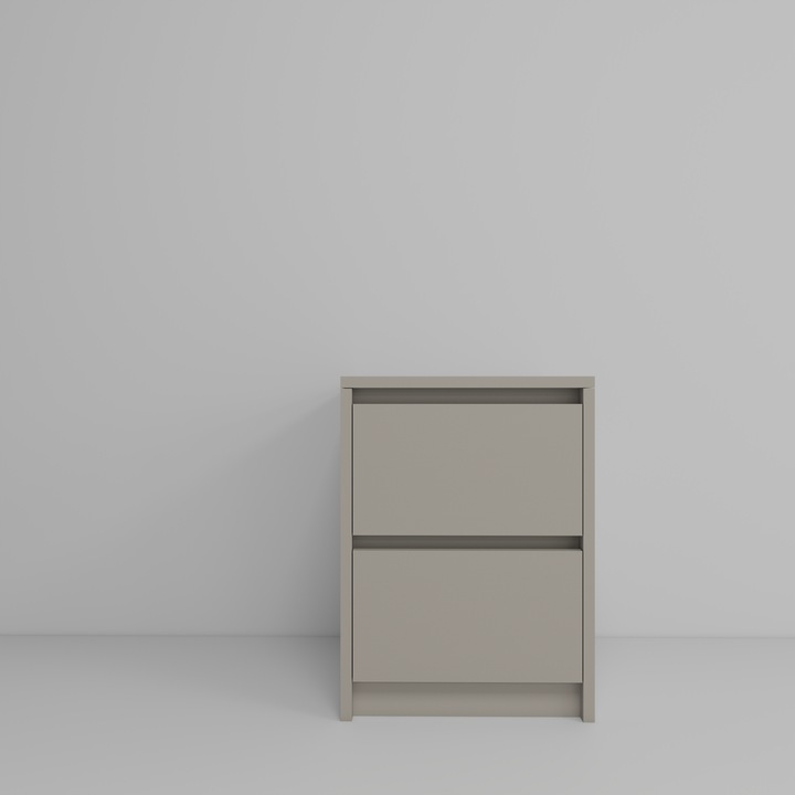 Praktyczna Szafka Nocna KASZMIR 2 szuflady stolik nocny loft