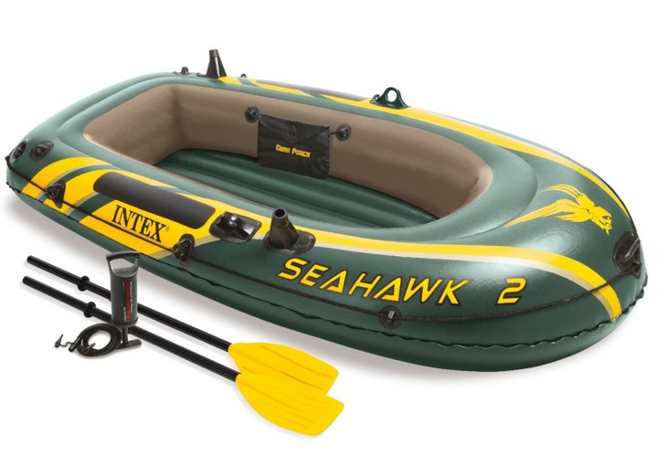 Ponton Intex Seahawk 2os. Pompka + Wiosła 68347 MODEL 2024