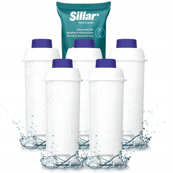 Sillar filtr wody do ekspresu Delonghi Dinamica ECAM zamiennik 5 sztuk