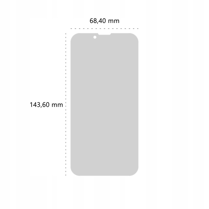 Szkło hartowane prywatyzujące 9H BananPrivacy do Apple iPhone 13