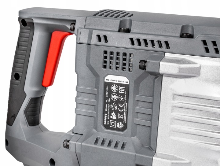 MOCNY MŁOT UDAROWY DO KUCIA WYBURZENIOWY GRAPHITE HEX30 2 DŁUTA 45J