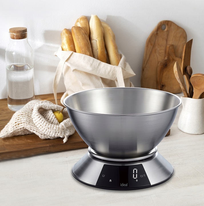 Waga kuchenna IDEAL elektroniczna z MISKĄ PRECYZYJNA DOTYKOWY PANEL