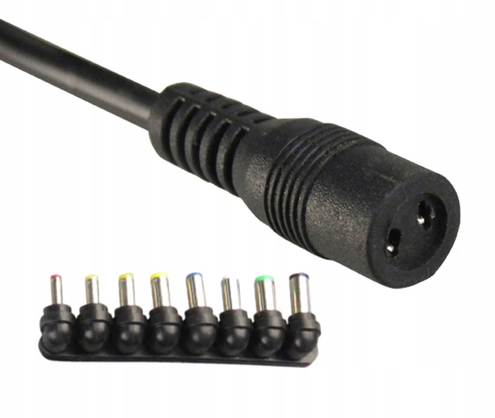 ZASILACZ UNIWERSALNY ŁADOWARKA SIECIOWA DO LAPTOPA 96W 8 WTYK 12-24V AK311