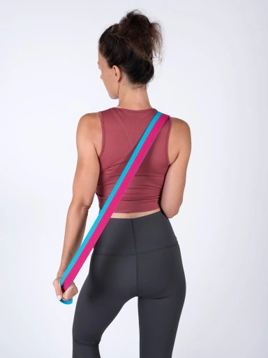 Pasek do jogi klasy Premium, Taśma z Certyfikatem OEKO-TEX, Stal Nierdzewna